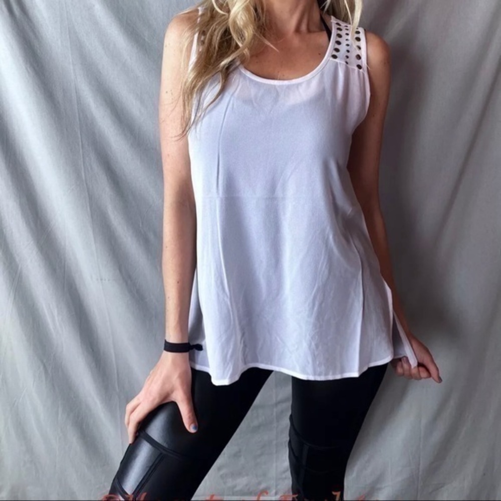 Color Story Lightweight Semi-Sheer Chiffon Top